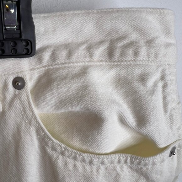 Madewell $110 The Rilee Denim Midi SKirt White Size 33 NQ802 - Picture 5 of 10